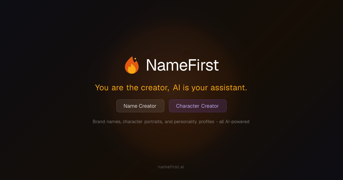 AI Creative Identity Platform - Name Creator & Character Creator ...